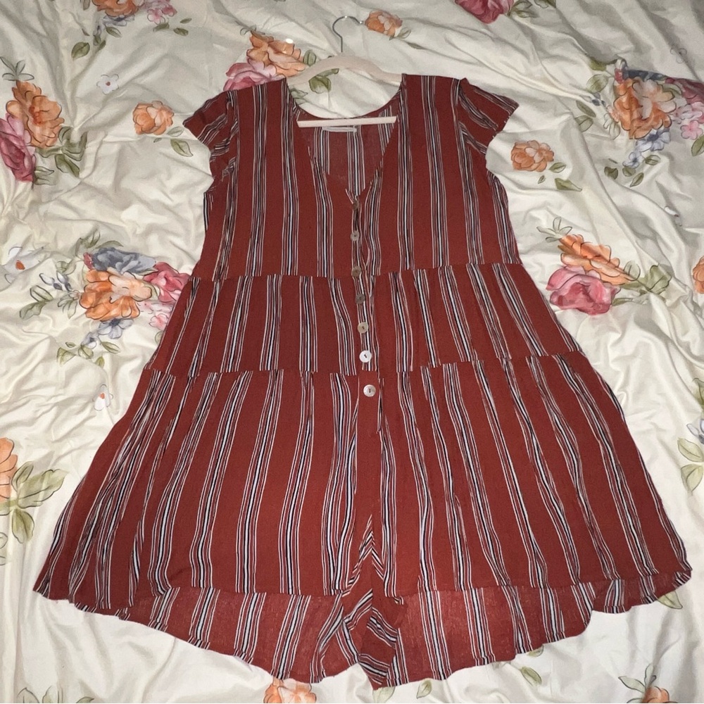 Urban Outfitters Red Jumpsuit Romper